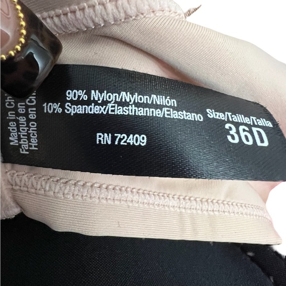 Rene Rofe Women's Bra Set in Cream and Brown - Picture 3 of 6